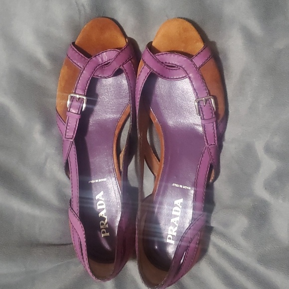 Prada Open Toe Cutout Sandals 37 - Picture 8 of 10